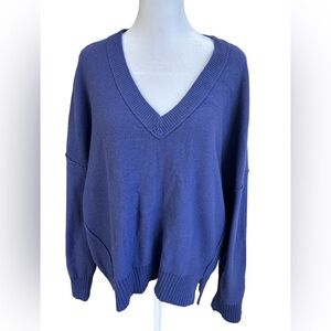 Anthropologie Maeve oversized simple relaxed effortless Wool blend sweater NWT S